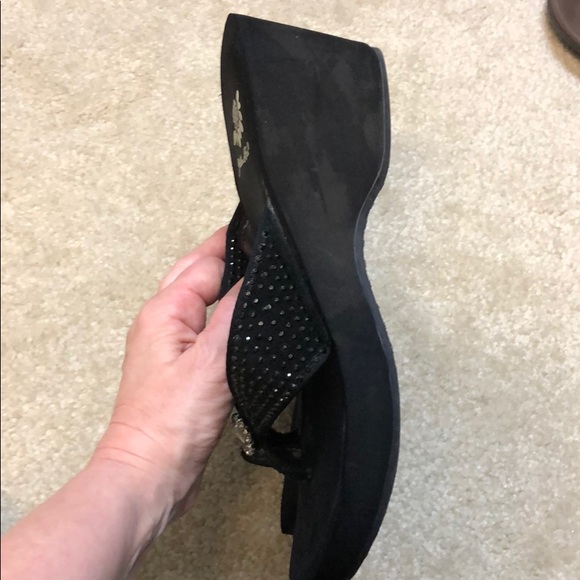 Yellow Box flip flop with heel - Picture 2 of 4